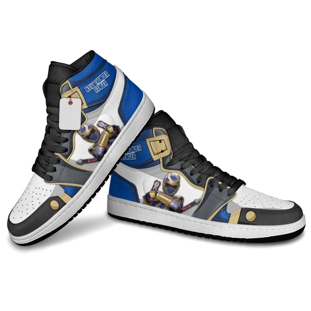 JWFancy Navy Thunder Ranger Movie AJ1 High Sneakers Shoes For Men And Women
