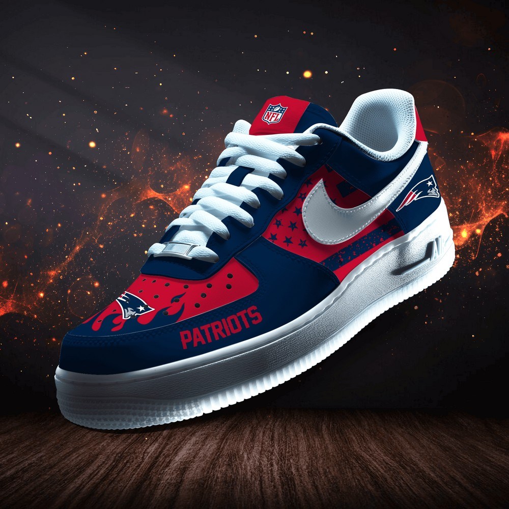 JWFancy New England Patriots Version 10 Air Low-Top Sneakers Shoes For Men And Women