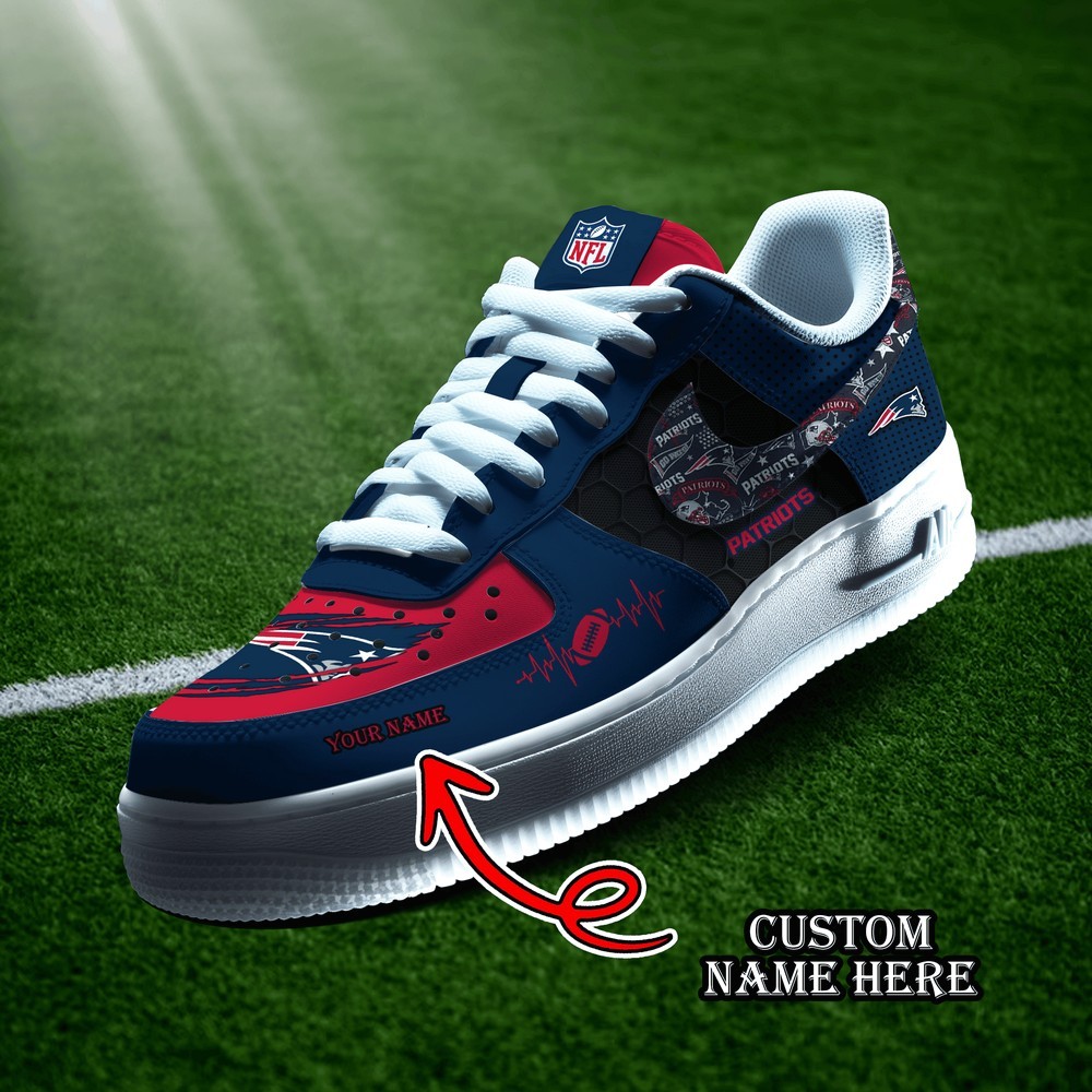 JWFancy New England Patriots Version 8 Air Low-Top Sneakers Shoes For Men And Women