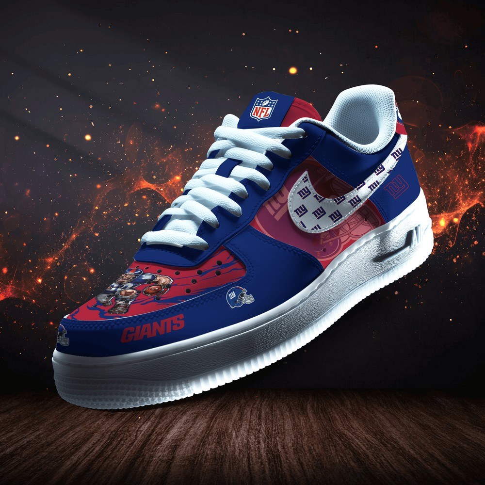 JWFancy New York Giants Version 4 Air Low-Top Sneakers Shoes For Men And Women