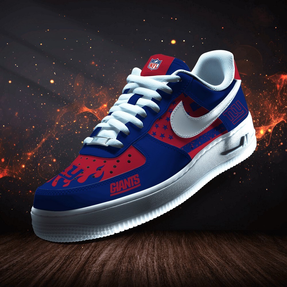 JWFancy New York Giants Version 8 Air Low-Top Sneakers Shoes For Men And Women