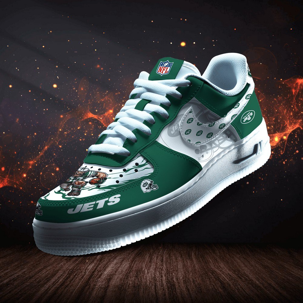 JWFancy New York Jets Version 2 Air Low-Top Sneakers Shoes For Men And Women