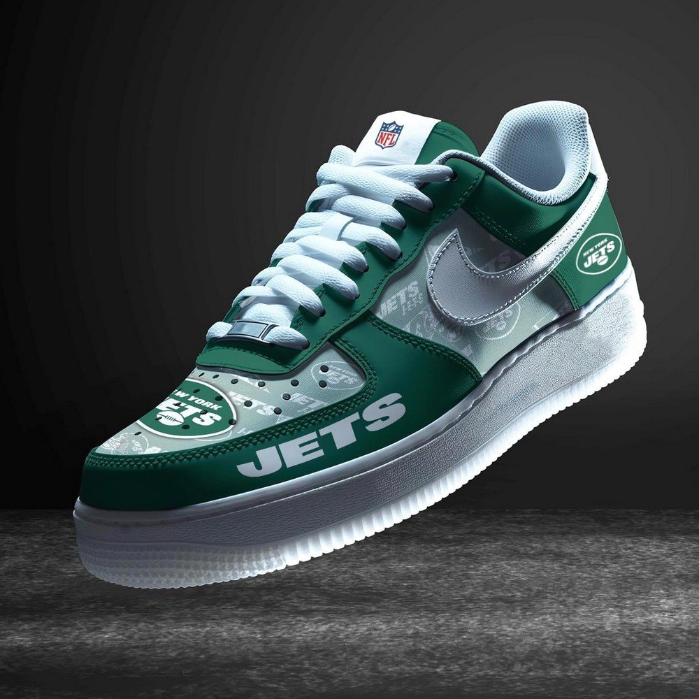 JWFancy New York Jets Version 5 Air Low-Top Sneakers Shoes For Men And Women