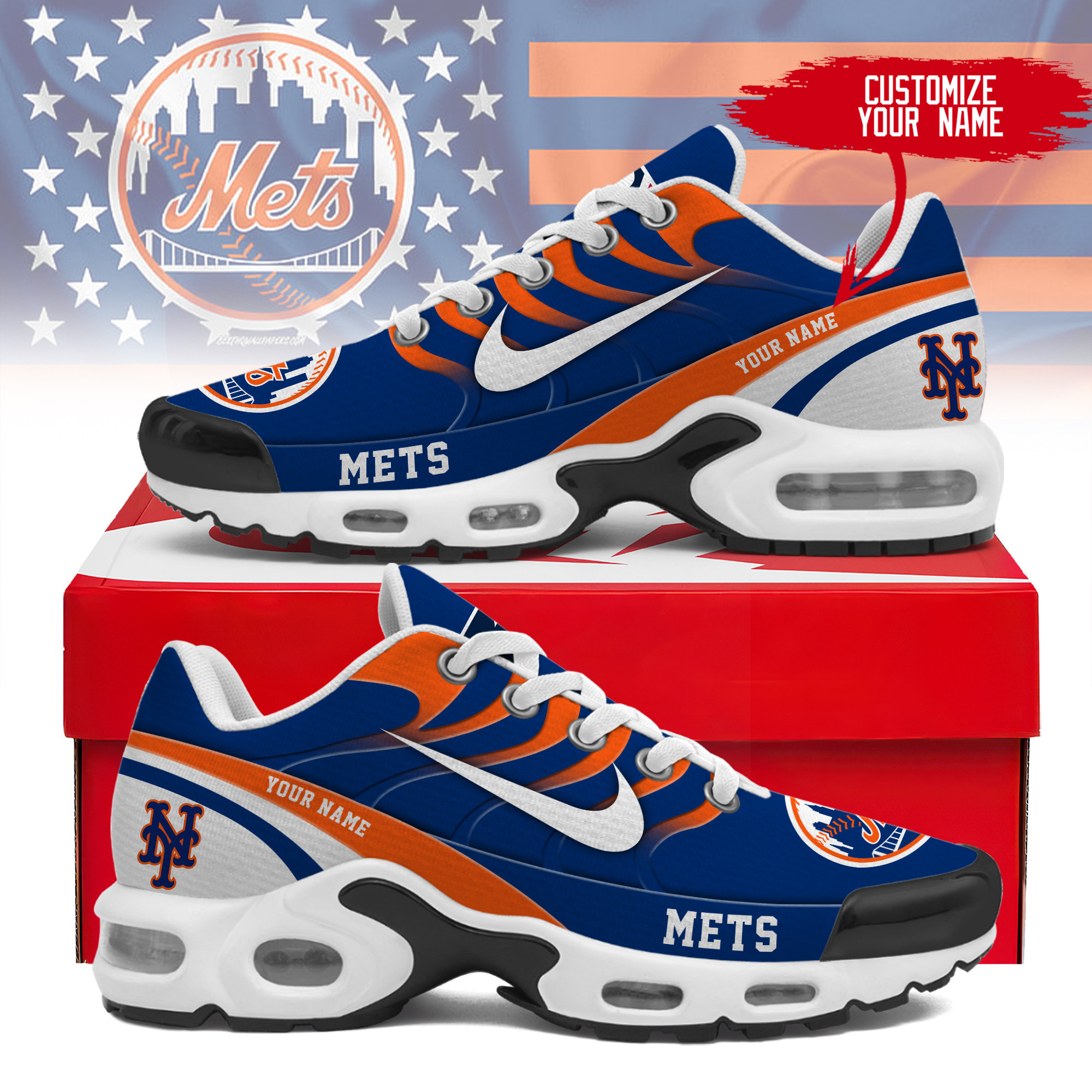 JWFancy New York Mets TN Shoes Sneakers For Men And Women