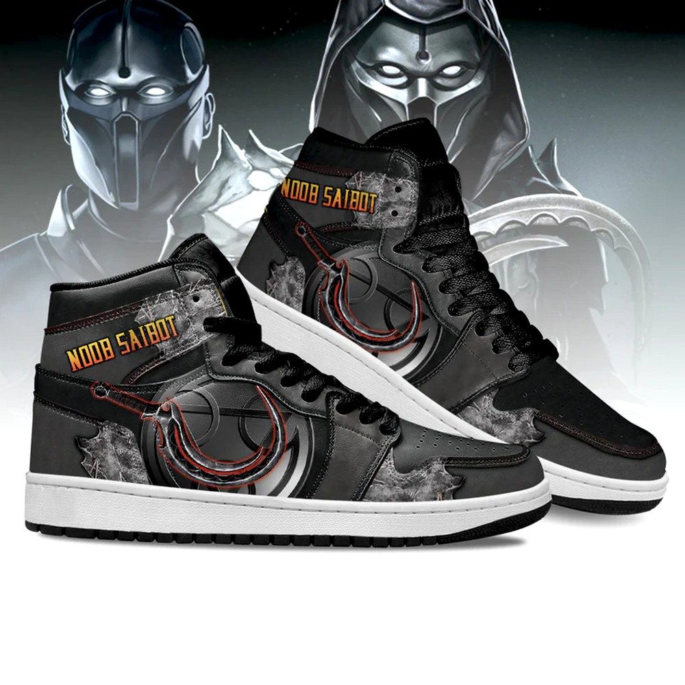 JWFancy Noob Saibot Weapon Mortal Kombat AJ1 High Sneakers Shoes For Men And Women
