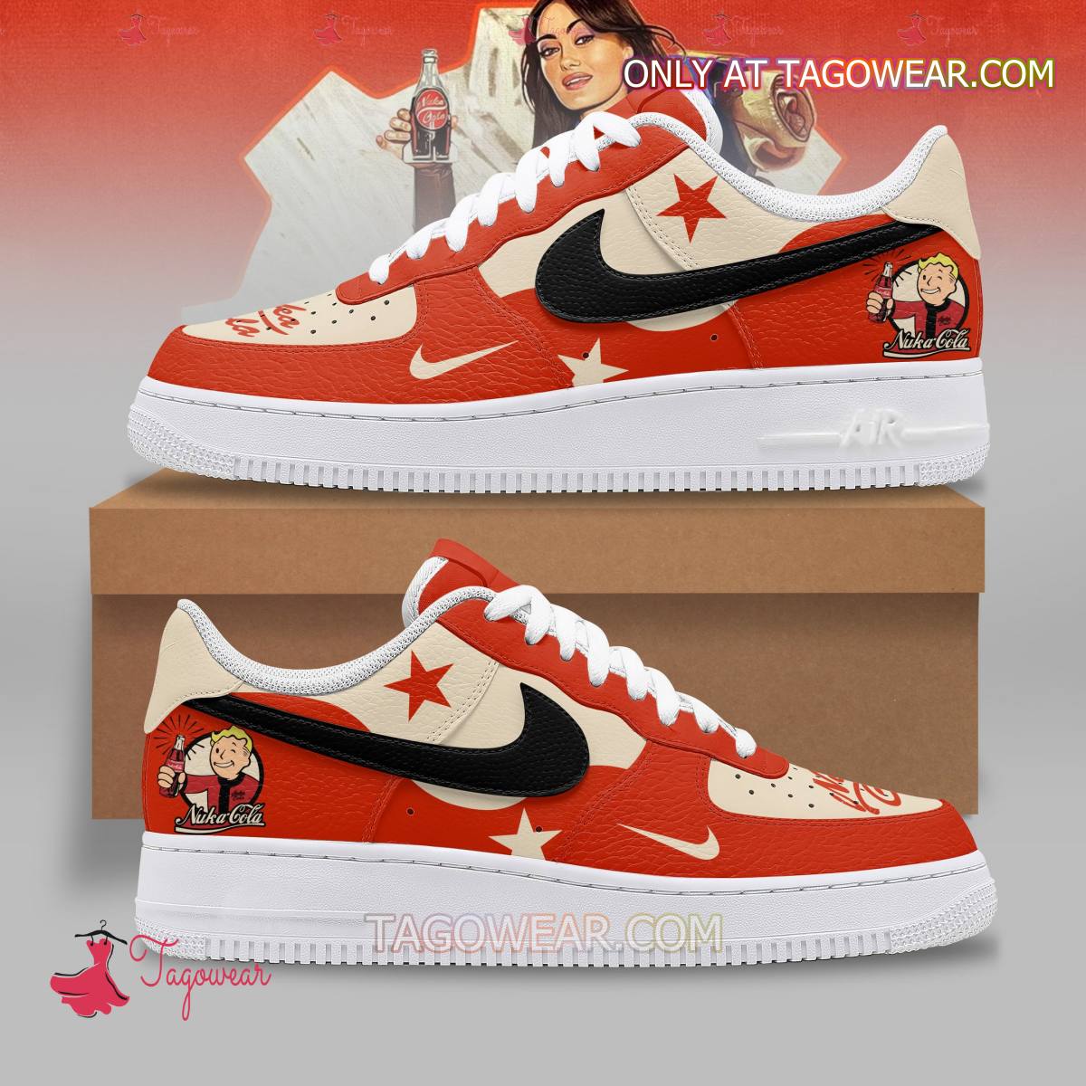 JWFancy Nuka Cola Air Low-Top Sneakers Shoes For Men And Women