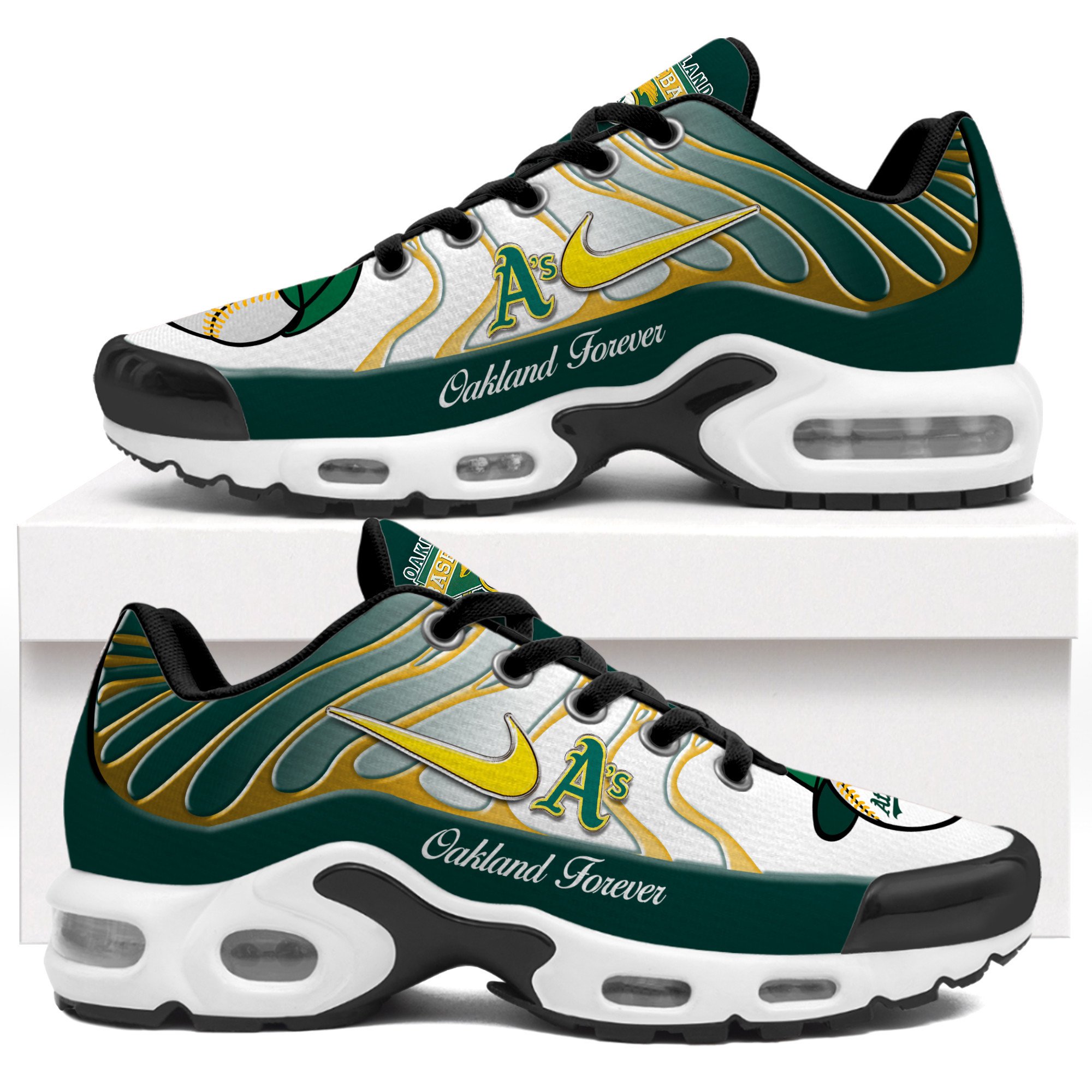 JWFancy Oakland Athletics TN Shoes Sneakers For Men And Women