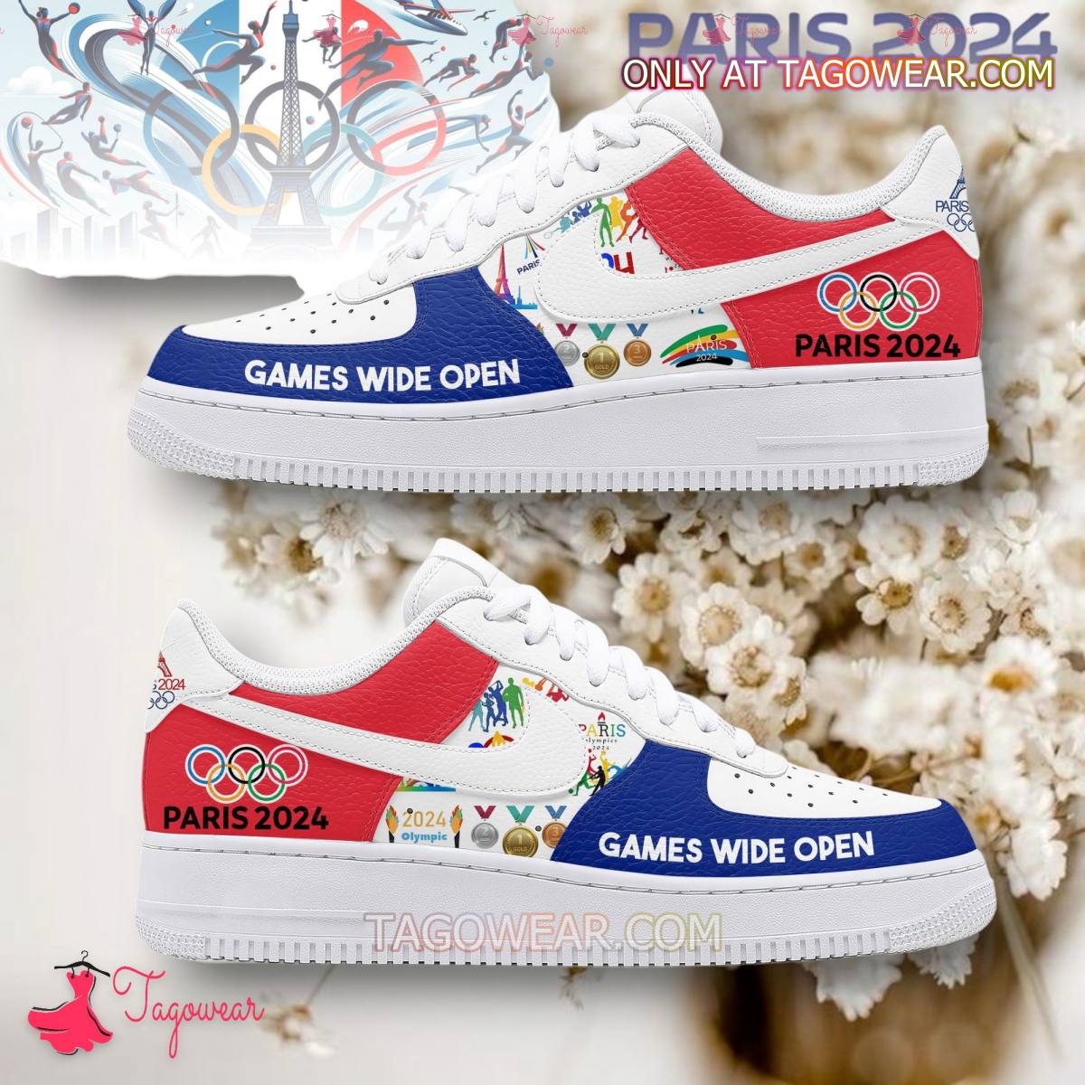 JWFancy Olympic Paris 2024 Air Low-Top Sneakers Shoes For Men And Women