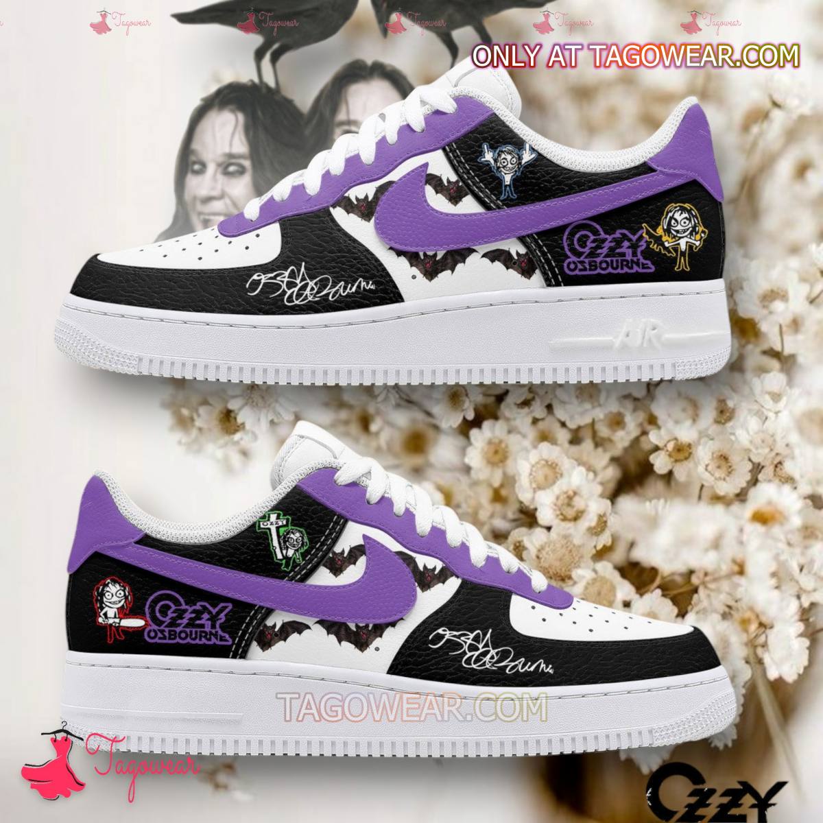 JWFancy Ozzy Osbourne Air Low-Top Sneakers Shoes For Men And Women