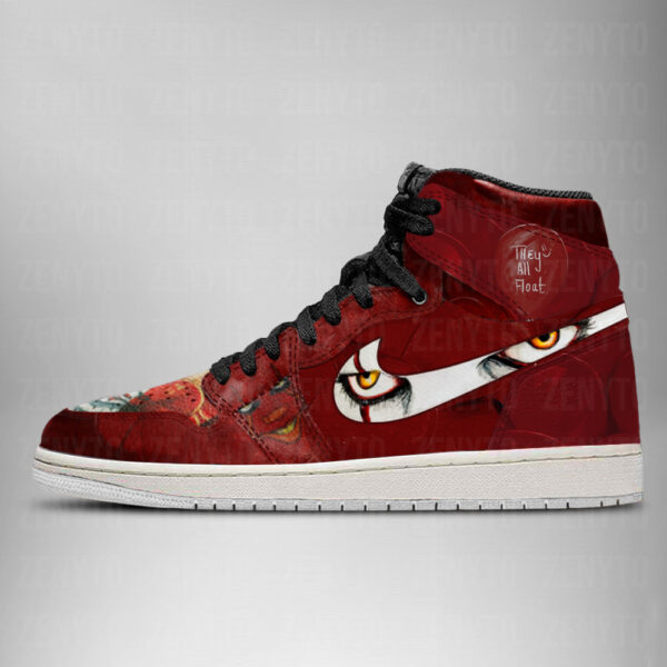 JWFancy Pennywise Halloween AJ1 High Sneakers Shoes For Men And Women