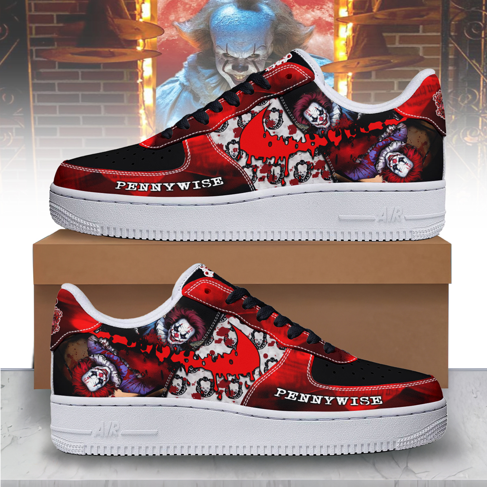 JWFancy Pennywise x Halloween Air Low-Top Sneakers Shoes For Men And Women