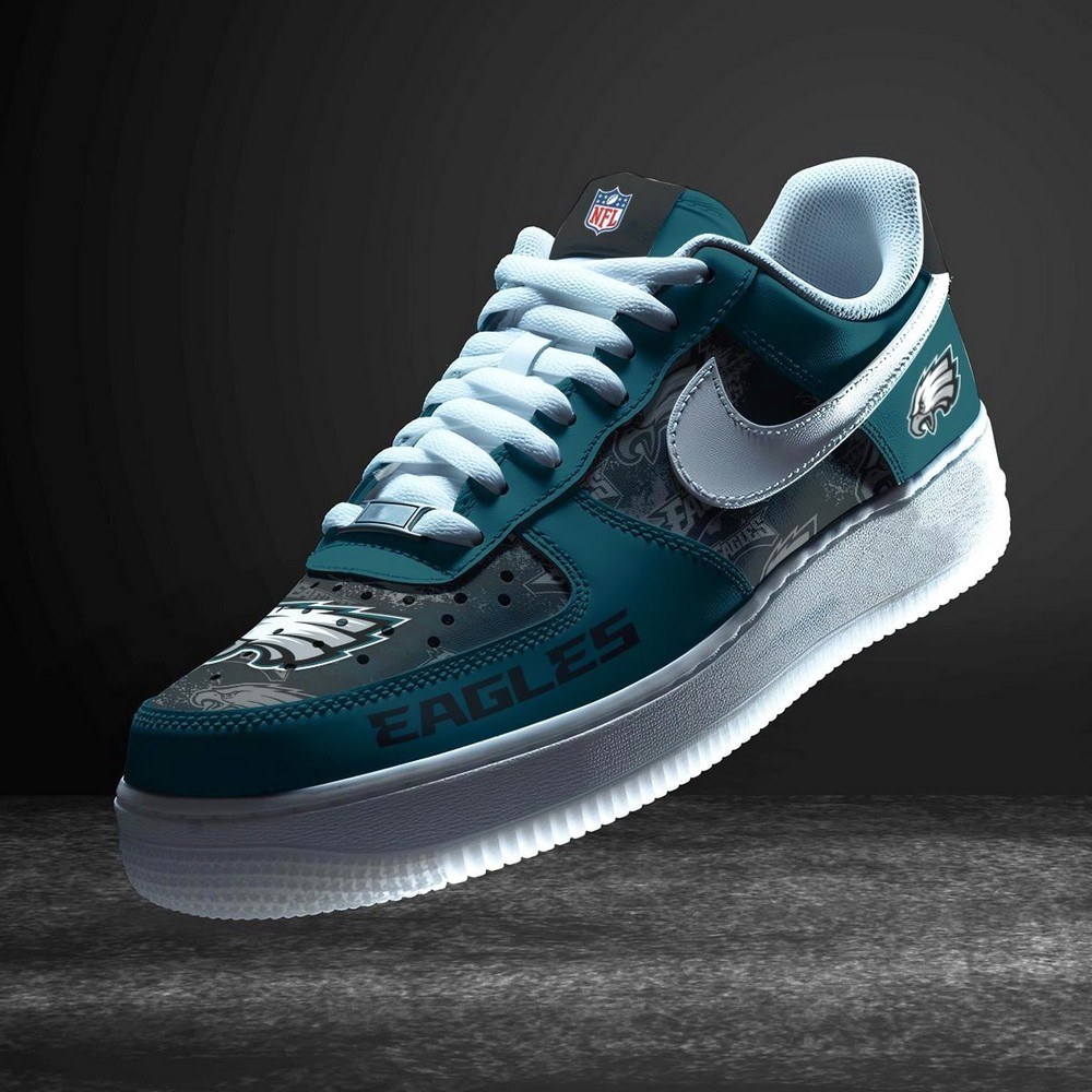 JWFancy Philadelphia Eagles Version 10 Air Low-Top Sneakers Shoes For Men And Women