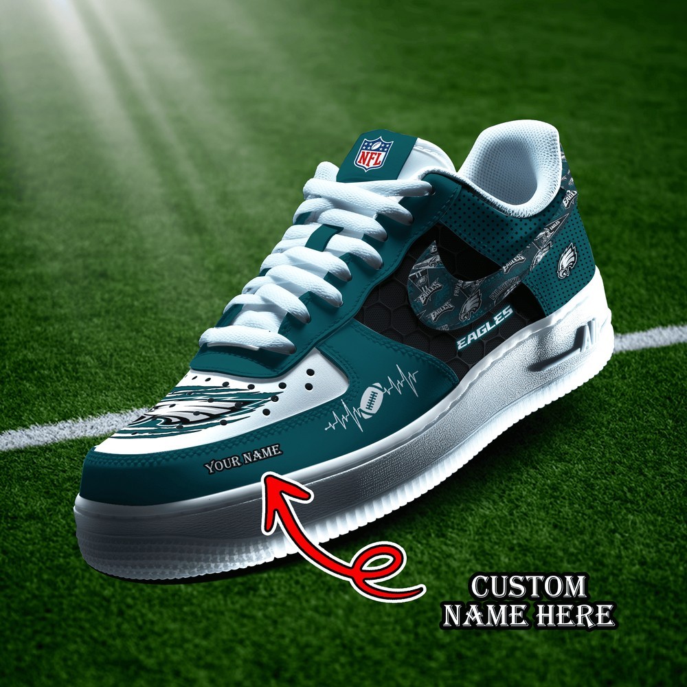 JWFancy Philadelphia Eagles Version 11 Air Low-Top Sneakers Shoes For Men And Women