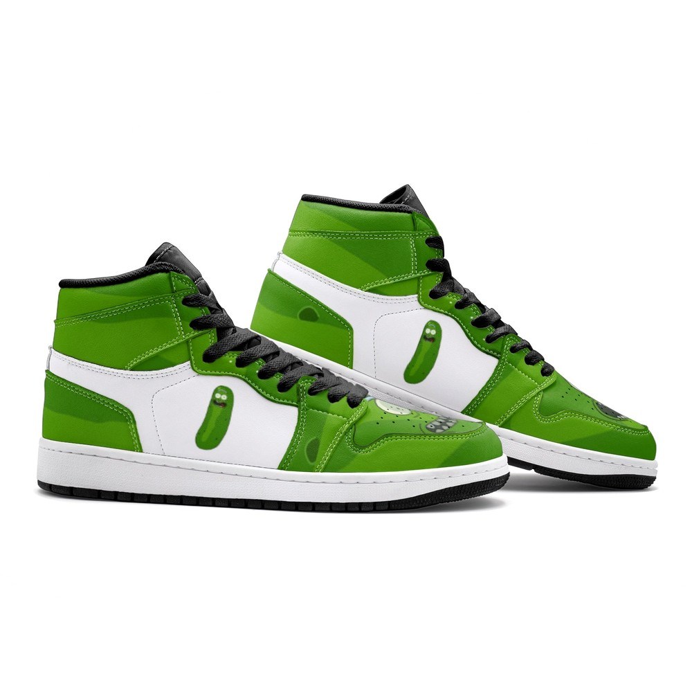 JWFancy Pickle Rick Face Rick And Morty AJ1 High Sneakers Shoes For Men And Women
