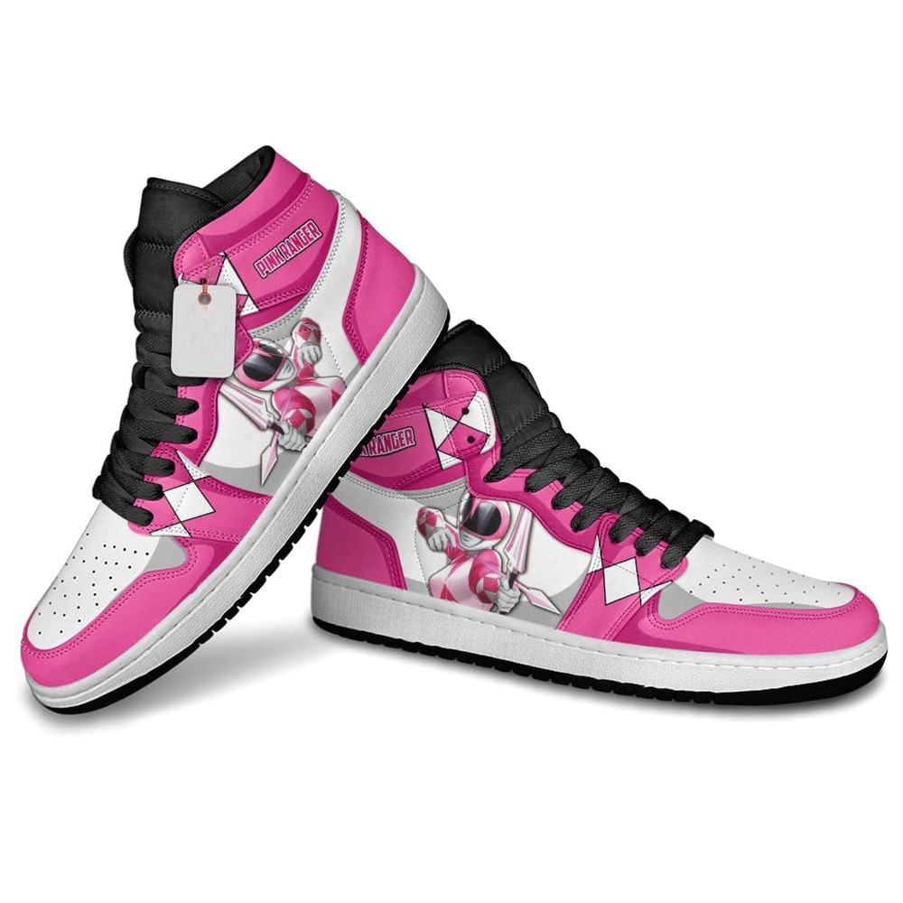 JWFancy Pink Ranger AJ1 High Sneakers Shoes For Men And Women