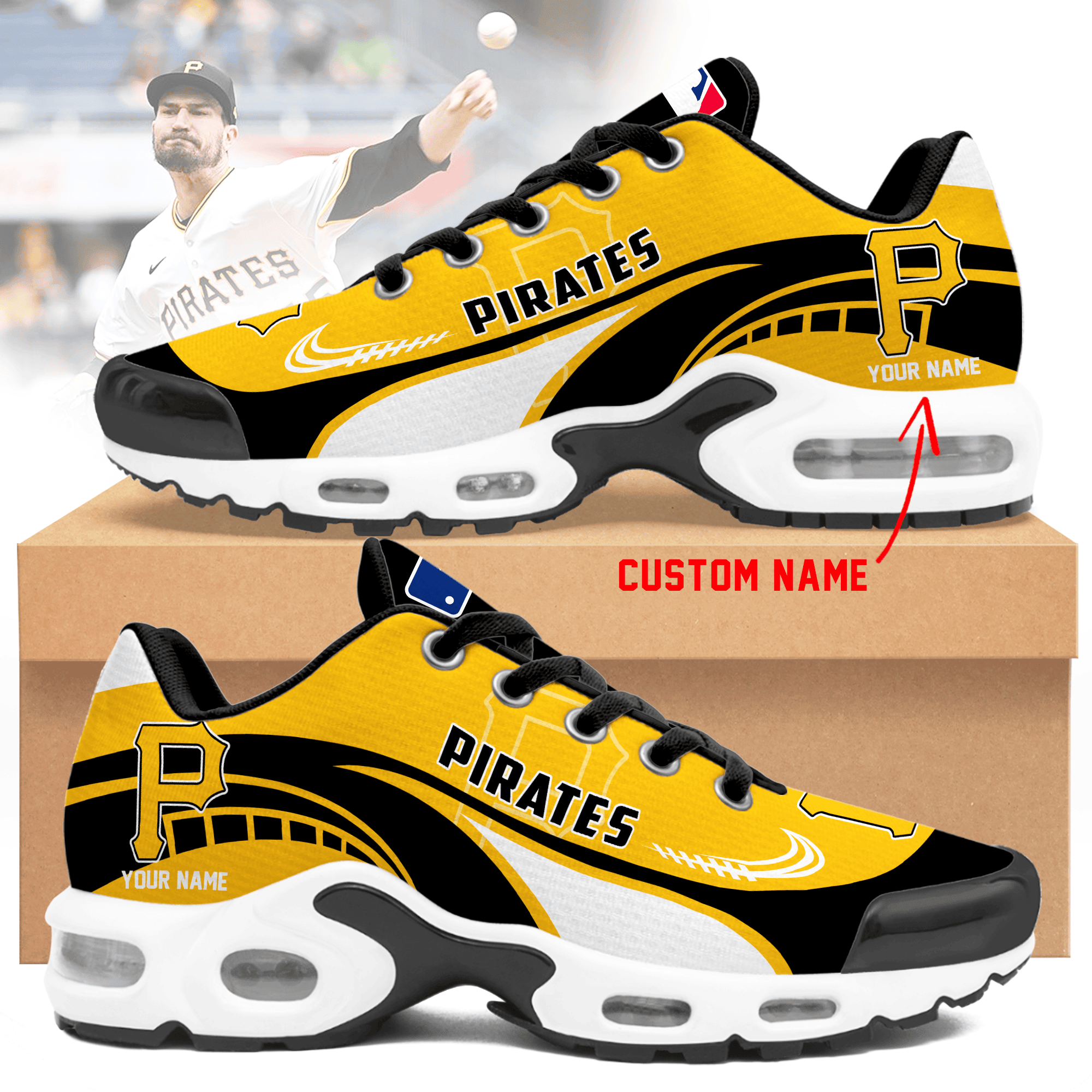 JWFancy Pittsburgh Pirates TN Shoes Sneakers For Men And Women