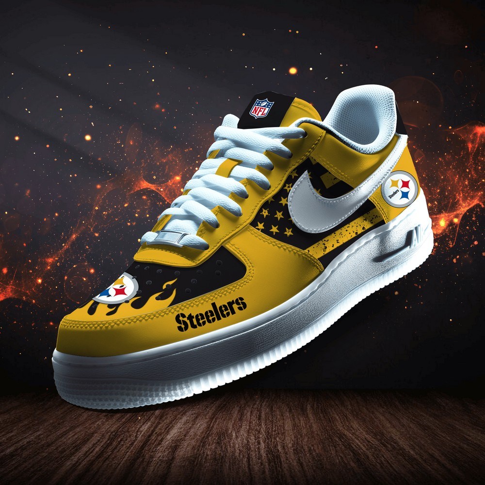JWFancy Pittsburgh Steelers Air Low-Top Sneakers Shoes For Men And Women