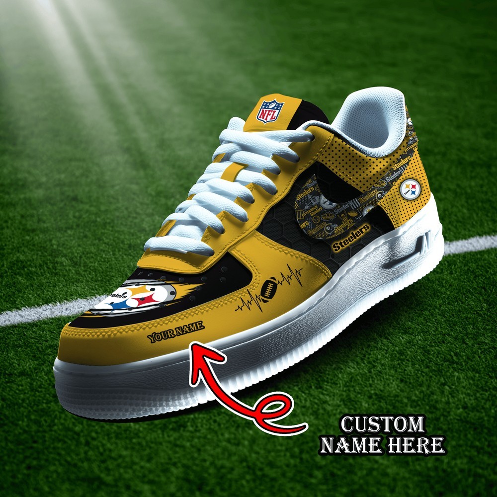 JWFancy Pittsburgh Steelers  Version 10 Air Low-Top Sneakers Shoes For Men And Women