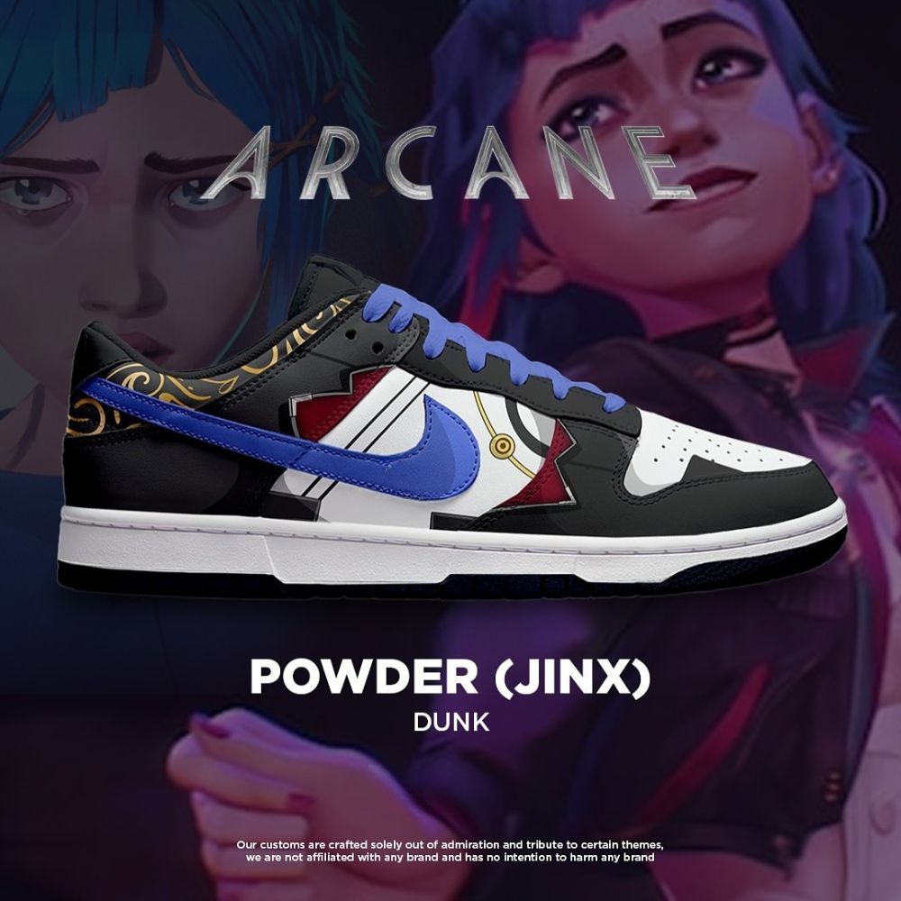JWFancy Powder Arcane AJ1 Low Sneakers Shoes For Men And Women