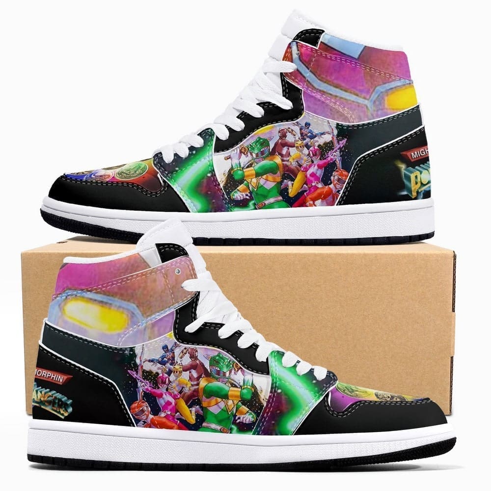JWFancy Power Rangers AJ1 High Sneakers Shoes For Men And Women