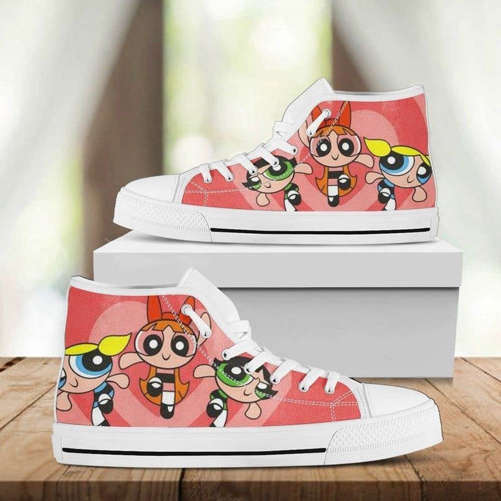 JWFancy Powerpuff Girls Bubbles AJ1 High Sneakers Shoes For Men And Women