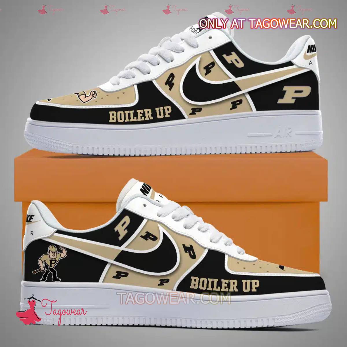 JWFancy Purdue Boilermakers Air Low-Top Sneakers Shoes For Men And Women