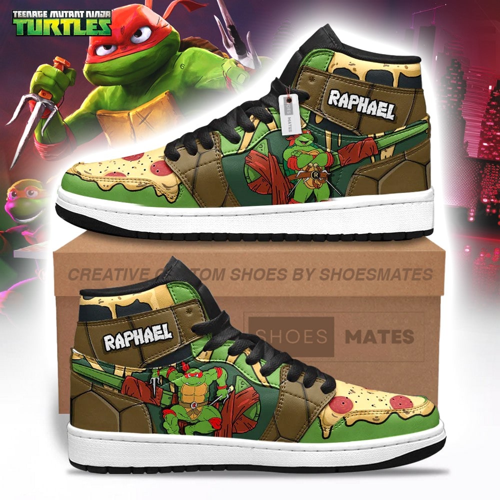 JWFancy Raphael Teenage Mutant AJ1 High Sneakers Shoes For Men And Women