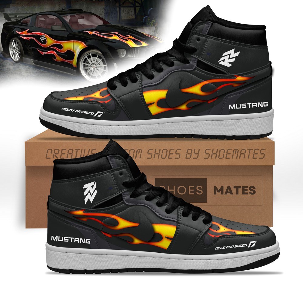 JWFancy Razor Mustang AJ1 High Sneakers Shoes For Men And Women