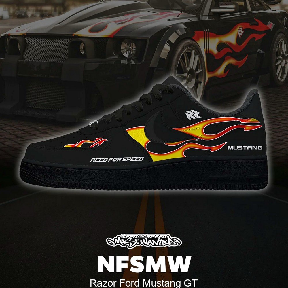 JWFancy Razor Mustang GT Air Low-Top Sneakers Shoes For Men And Women