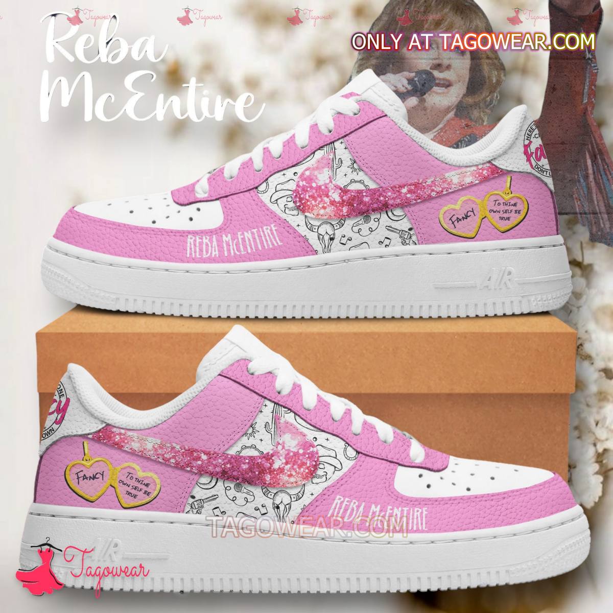 JWFancy Reba Mcentire Air Low-Top Sneakers Shoes For Men And Women