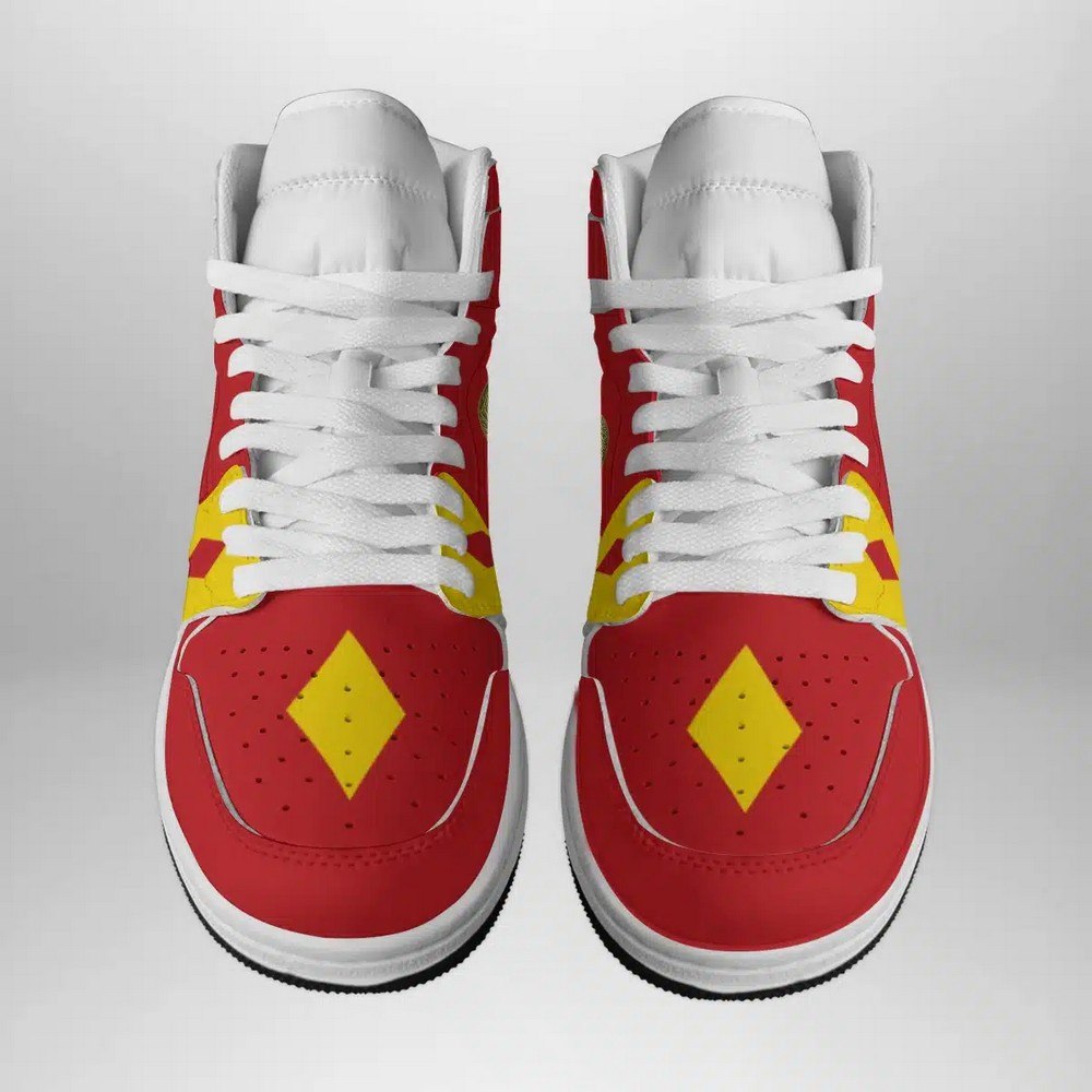JWFancy Red Ranger Ninjetti Power Rangers AJ1 High Sneakers Shoes For Men And Women