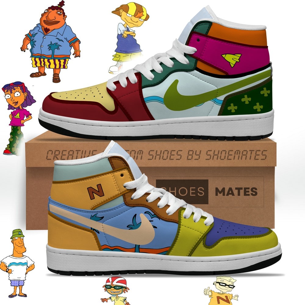 JWFancy Rocket Power AJ1 High Sneakers Shoes For Men And Women