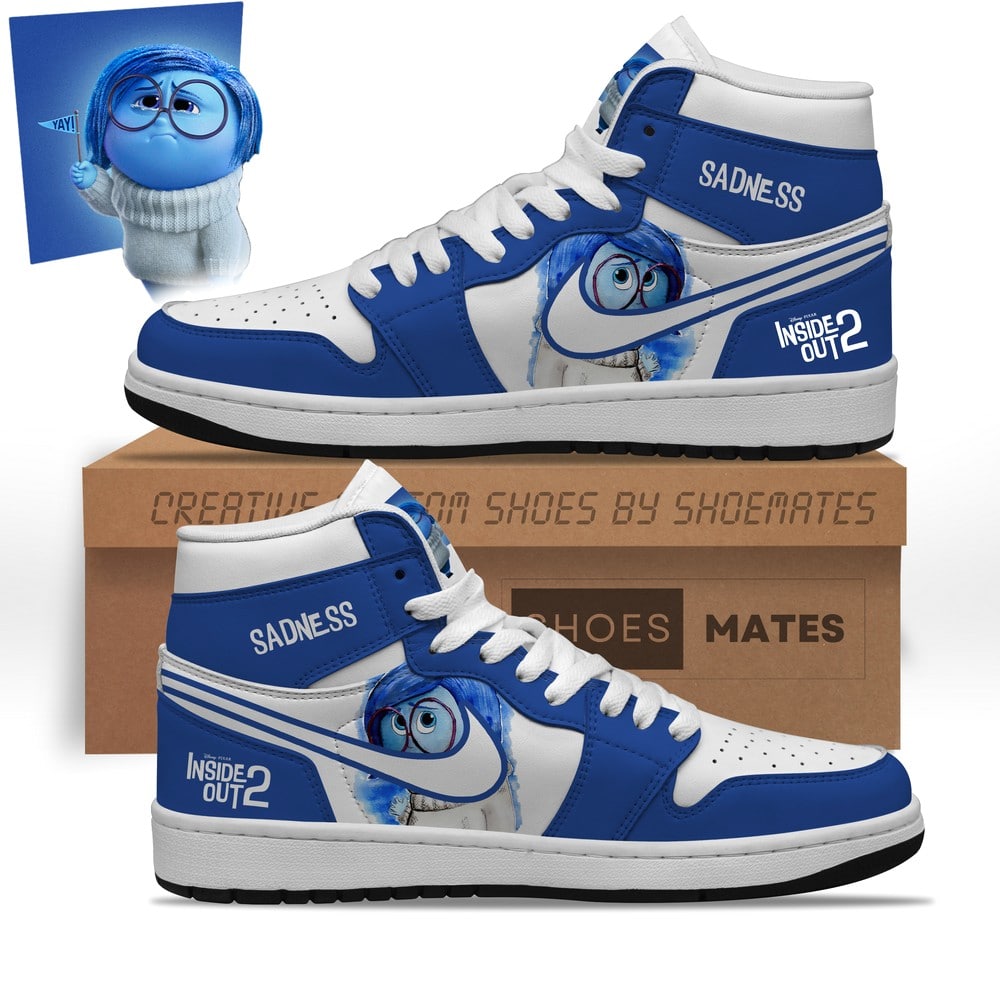 JWFancy Sadness Inside Out AJ1 High Sneakers Shoes For Men And Women