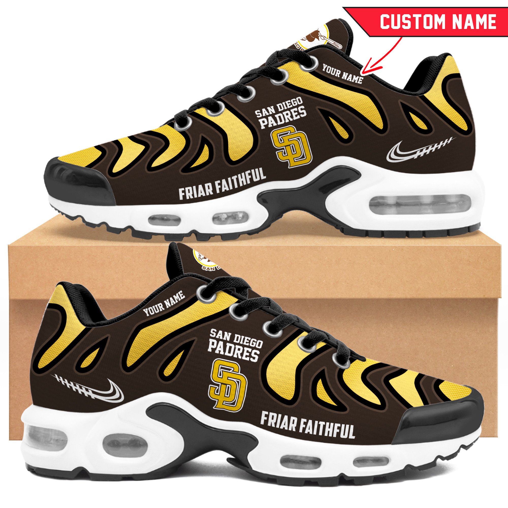 JWFancy San Diego Padres TN Shoes Sneakers For Men And Women