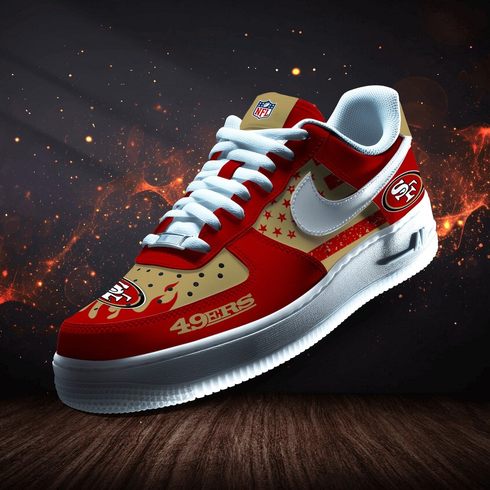 JWFancy San Francisco 49ers Air Low-Top Sneakers Shoes For Men And Women