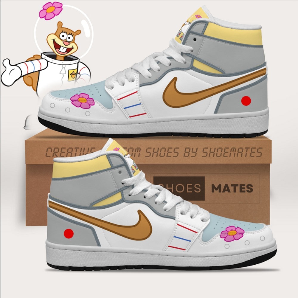 JWFancy Sandy Cheeks AJ1 High Sneakers Shoes For Men And Women