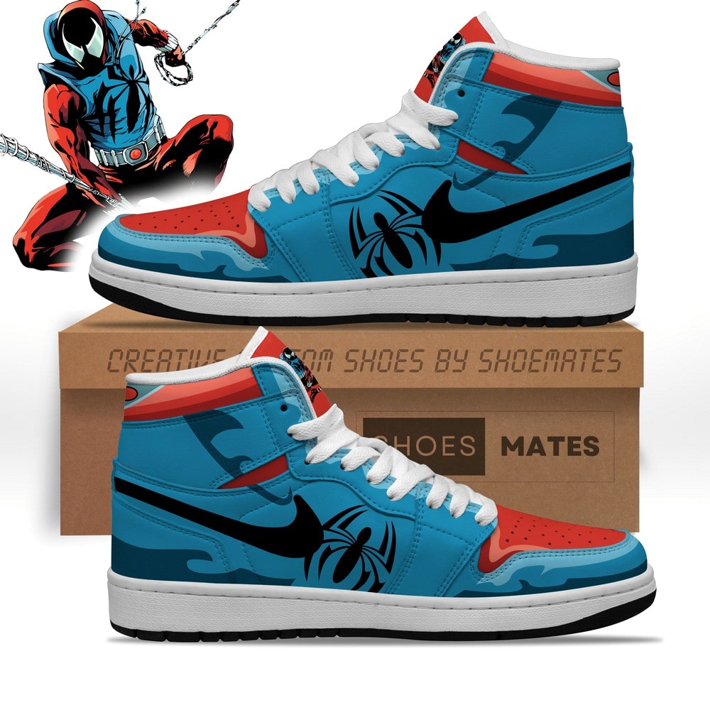JWFancy Scarlet Spider AJ1 High Sneakers Shoes For Men And Women