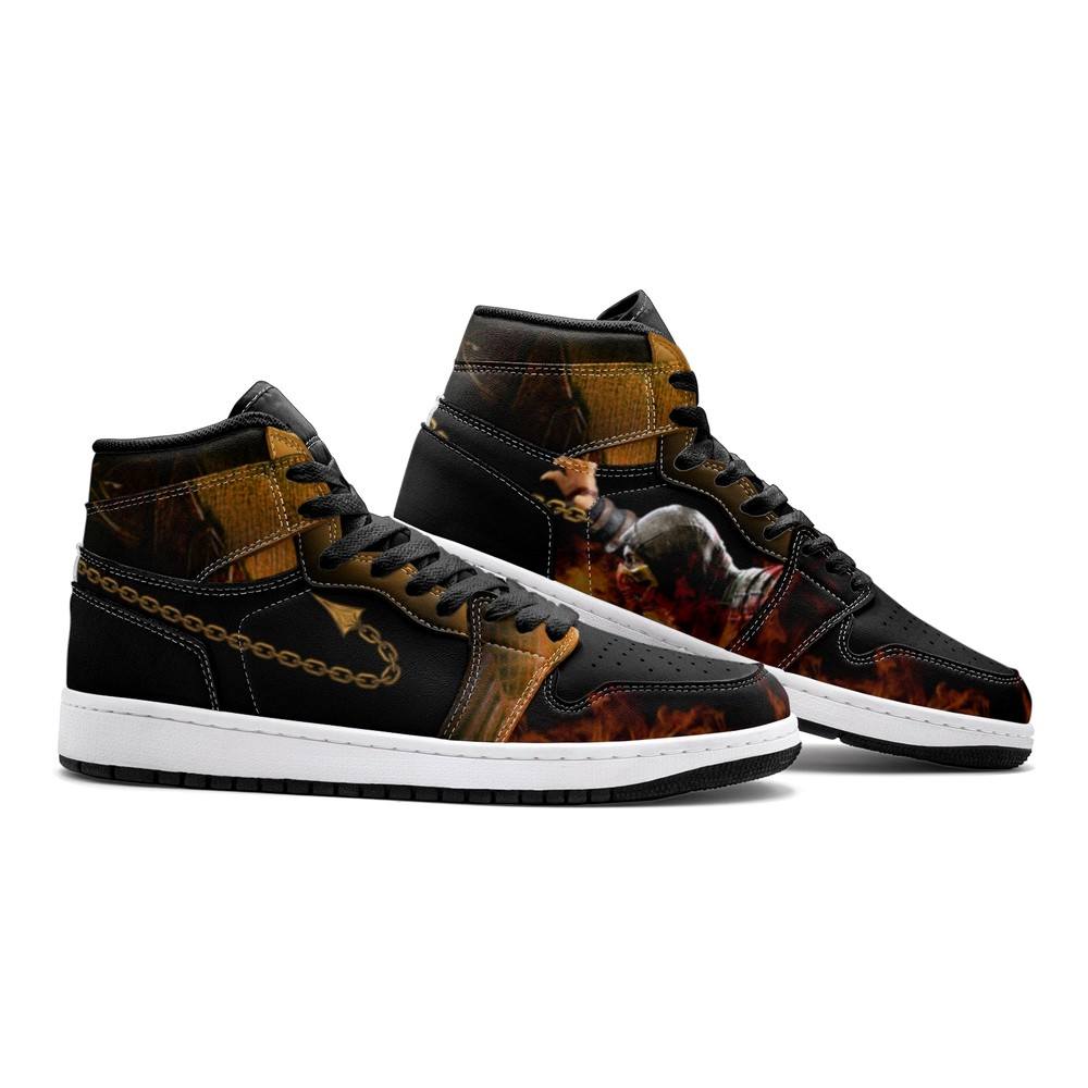 JWFancy Scorpion Mortal Kombat AJ1 High Sneakers Shoes For Men And Women