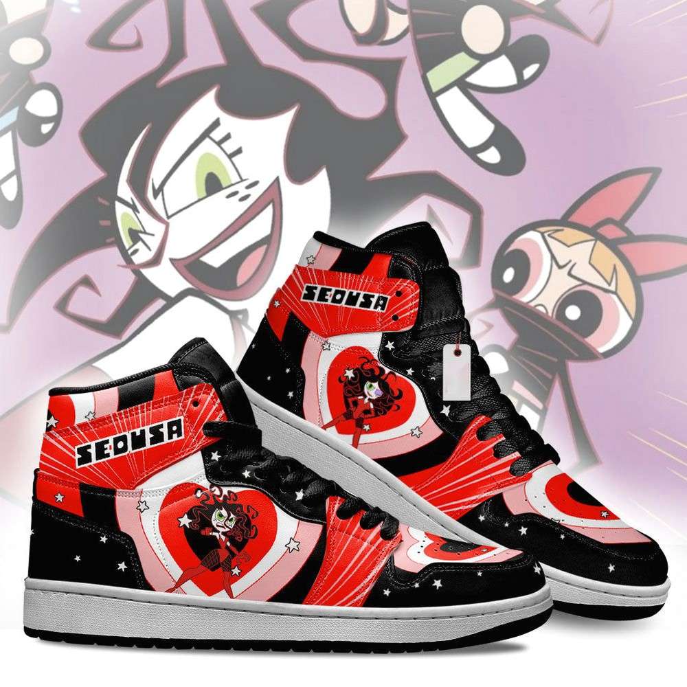 JWFancy Sedusa The Powerpuff Girls AJ1 High Sneakers Shoes For Men And Women