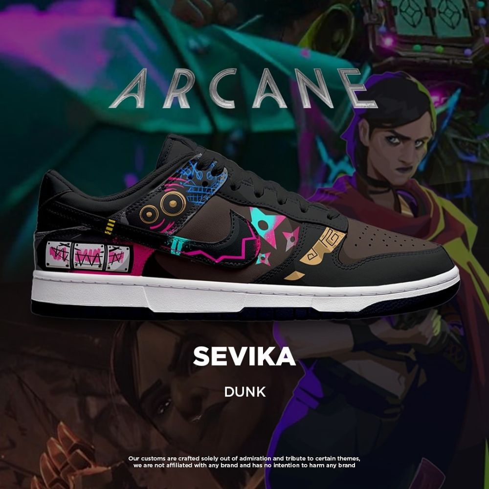JWFancy Sevika Arcane AJ1 Low Sneakers Shoes For Men And Women