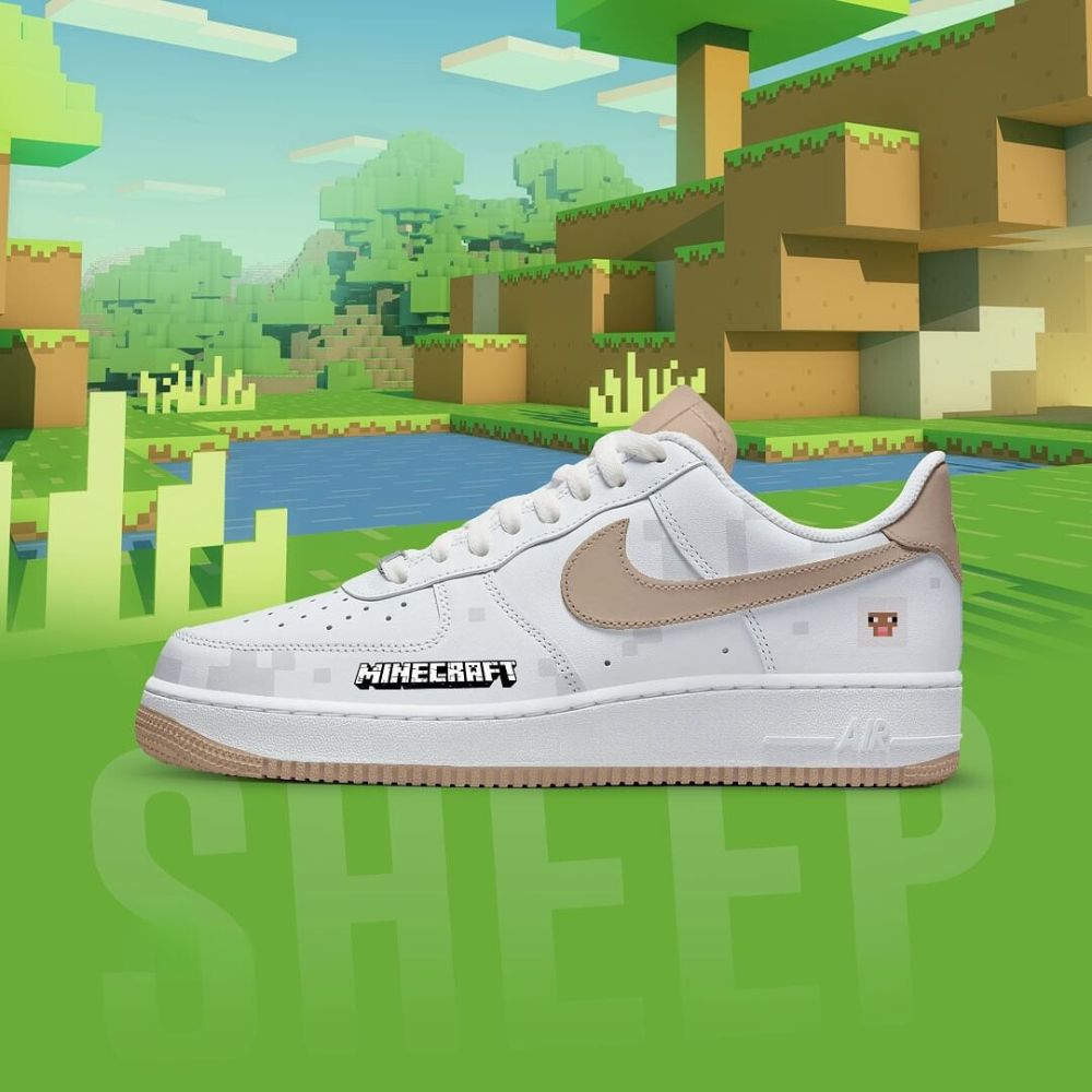 JWFancy Sheep Minecraft Air Low-Top Sneakers Shoes For Men And Women