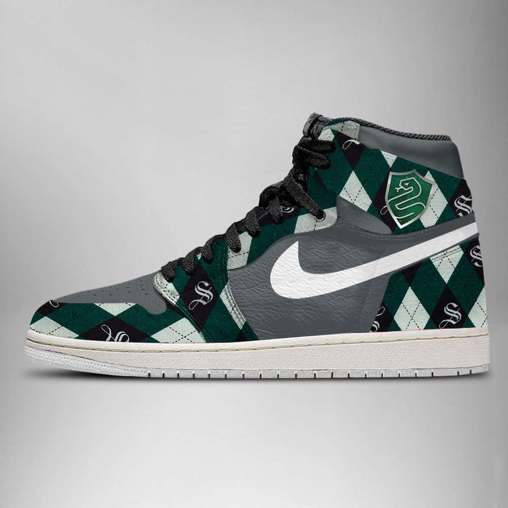 JWFancy Slytherin AJ1 High Sneakers Shoes For Men And Women