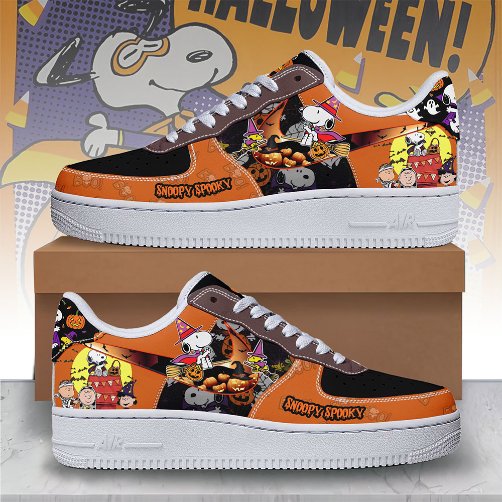 JWFancy Snoopy x Halloween Air Low-Top Sneakers Shoes For Men And Women