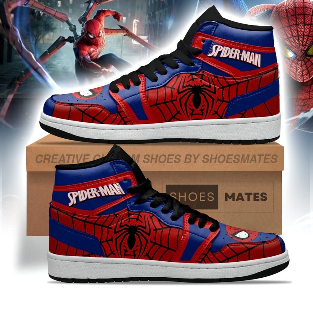 JWFancy Spider-Man AJ1 High Sneakers Shoes For Men And Women