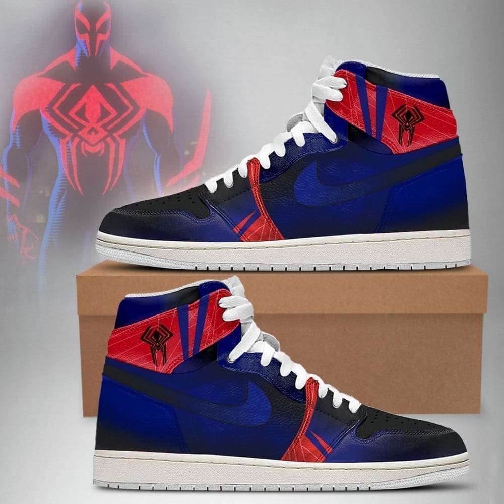 JWFancy Spider-Man Verse Spider 2101 AJ1 High Sneakers Shoes For Men And Women