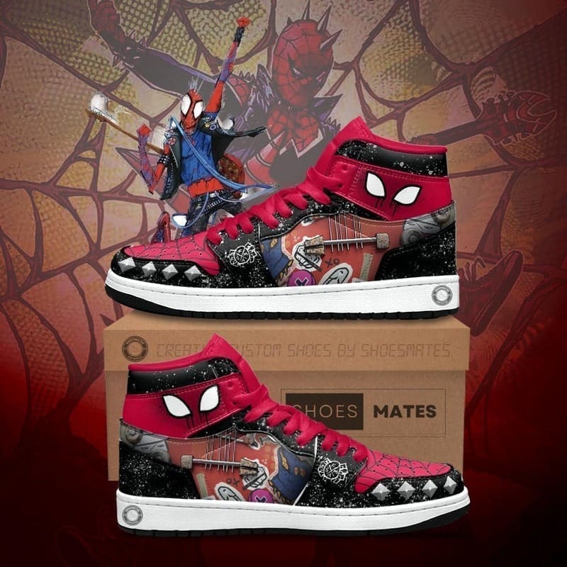 JWFancy Spider Punk AJ1 High Sneakers Shoes For Men And Women