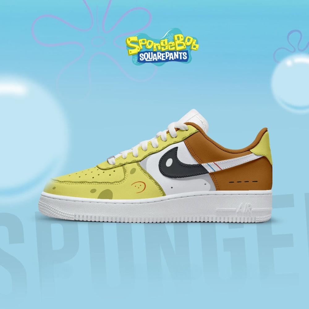 JWFancy Spongebob Squarepants Air Low-Top Sneakers Shoes For Men And Women