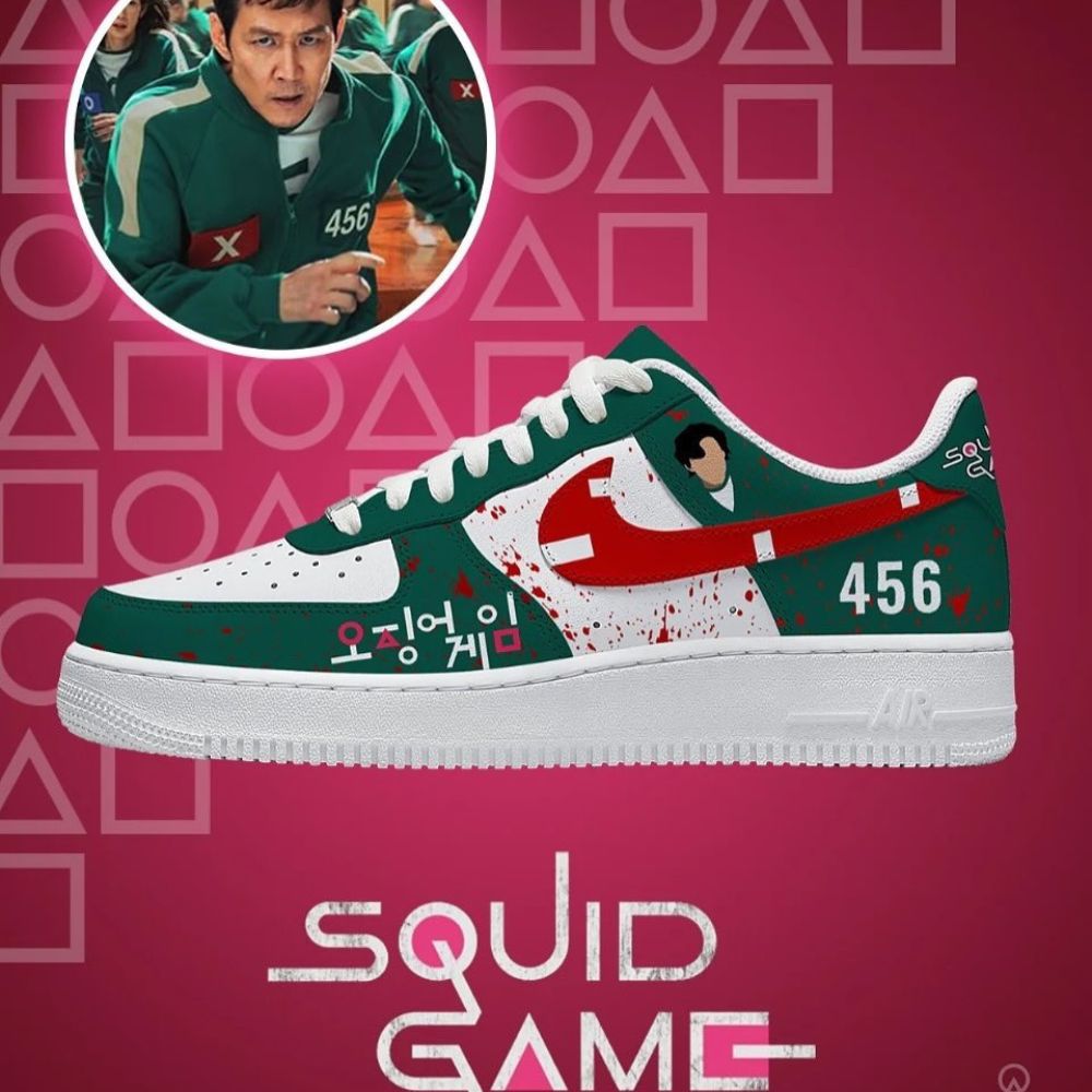 JWFancy Squid Game V1 Air Low-Top Sneakers Shoes For Men And Women