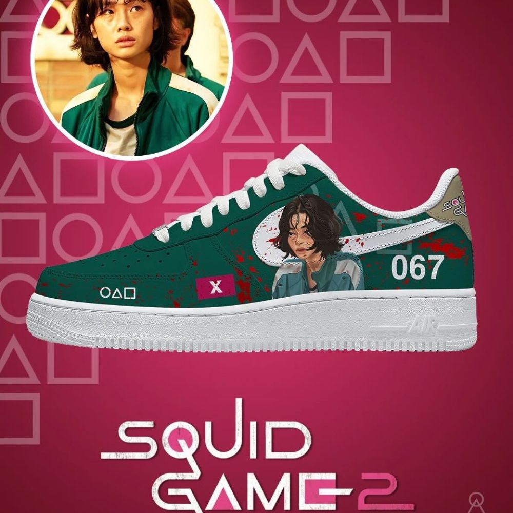 JWFancy Squid Game V4 Air Low-Top Sneakers Shoes For Men And Women