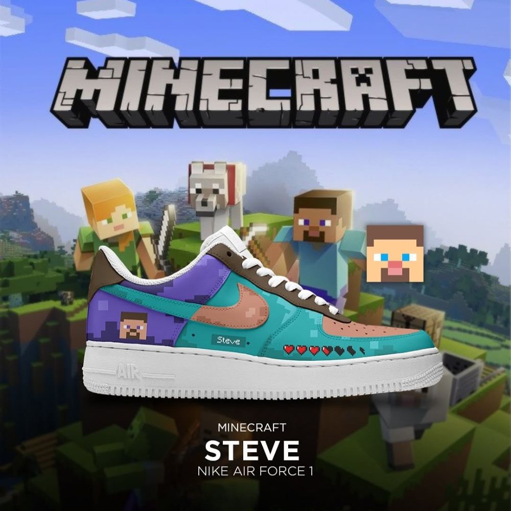 JWFancy Steve Mine Craft Air Low-Top Sneakers Shoes For Men And Women
